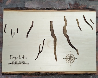 Finger Lakes Live Edge Wall Sign
