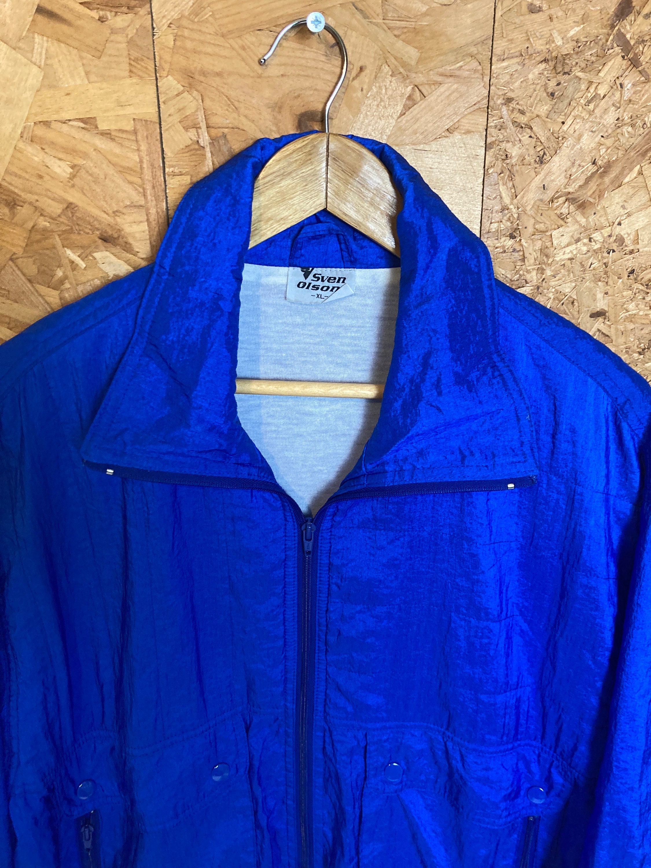 ビンテージ 70s 80s Sven Olson メンズXL 8 ジャージ　赤白 80〜90年代 adidas アディダス トラックジャケット メンズL相当 古着