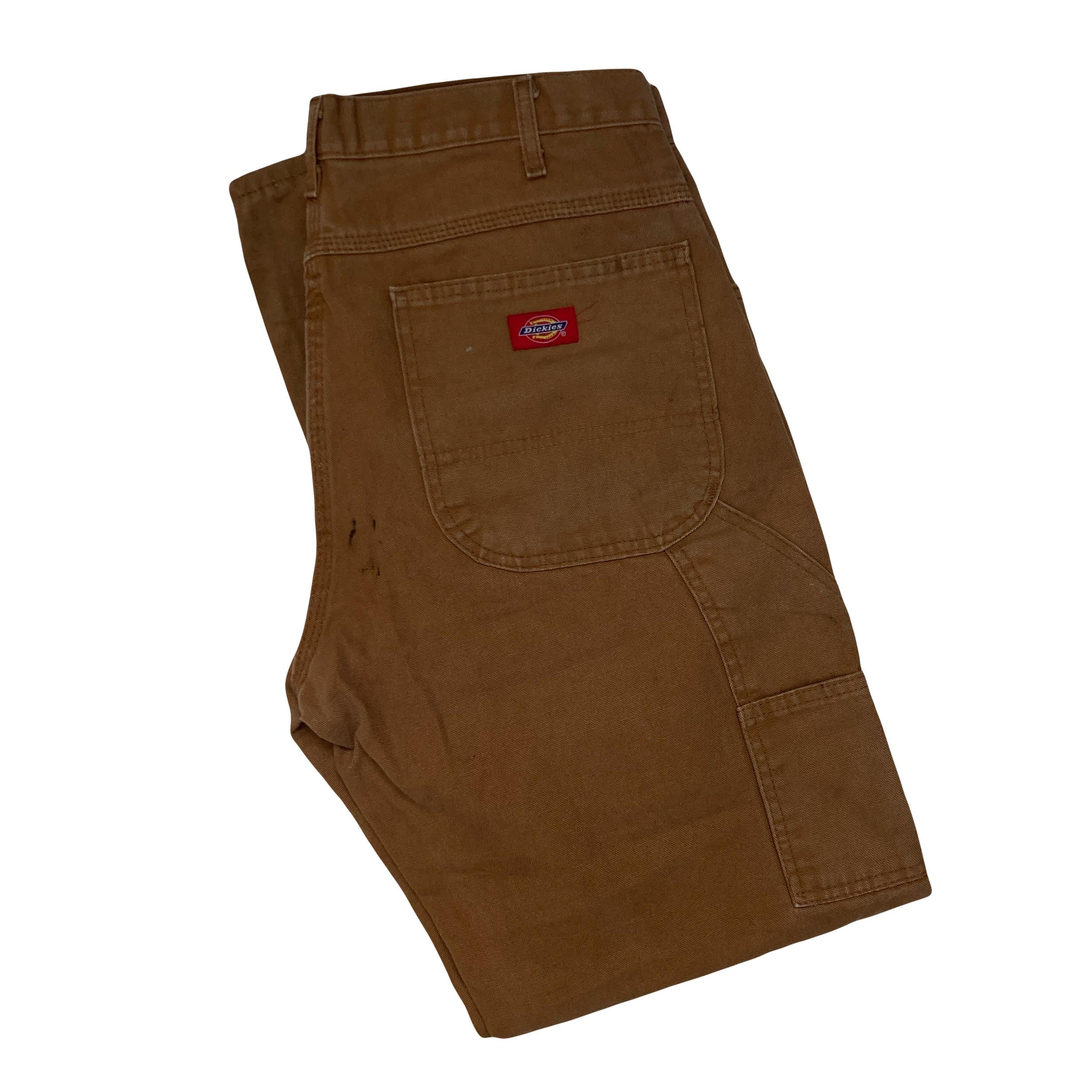 美品90’s Dickies フリスコパンツ　ワークパンツ　ブラウン　w31 Vintage 90s W33 L32 Worn Distressed Dickies Heavy Cotton Tan Beige