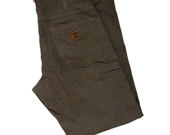 Vintage 1990s Carhartt Carpenter Pants Size 33 X 29 / 90s Work