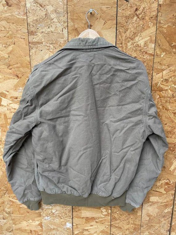 Vintage 90s Carhartt Wylie Stone Beige Tan Workwear Jacket Size