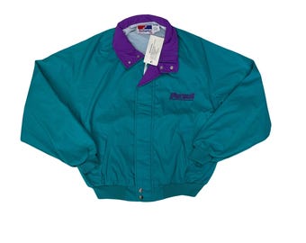 Vintage 90s Swingster Pursuit Jacket Teal Purple XL Retro Windbreaker BNWT