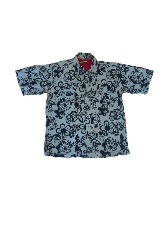 【L】ヴィンテージ VINTAGE レーヨンシャツ トロピカル ターコイズ メンズ 【L】ヴィンテージ VINTAGE レーヨンシャツ トロピカル ターコイズ