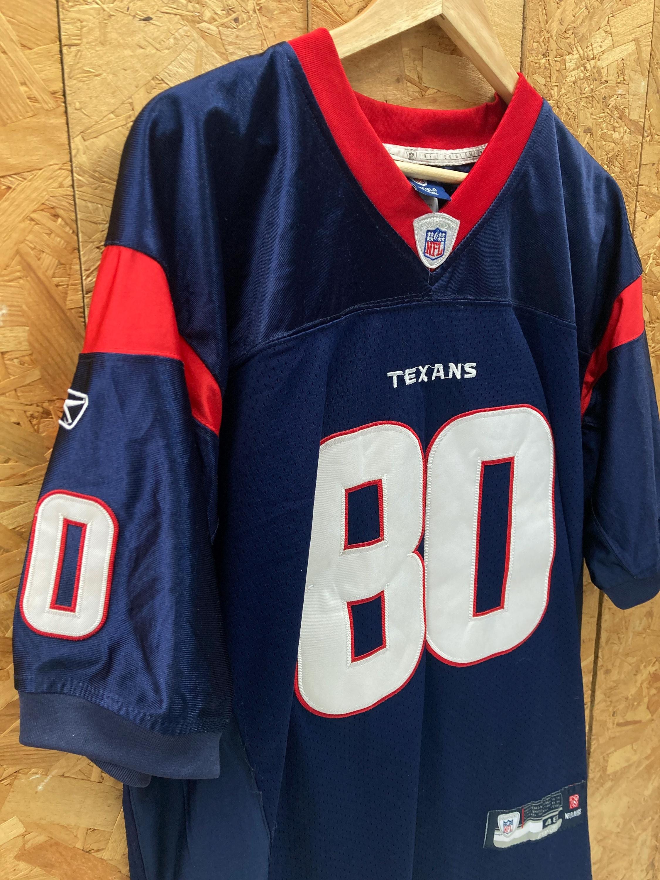 Vintage NFL Jersey Andre Johnson #80 Texans T-shirt Size 48 XXL by