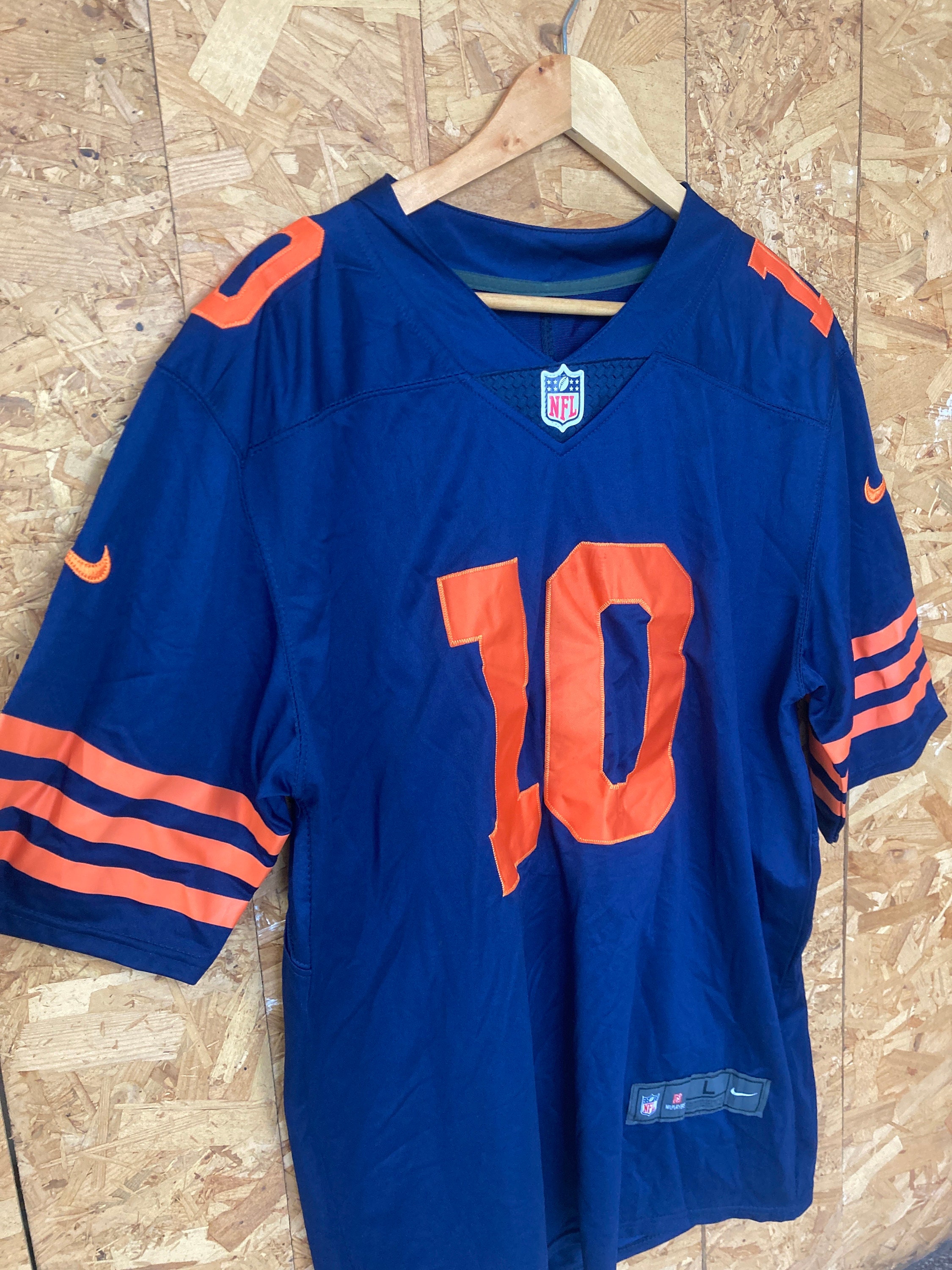 Vintage USA NFL Chicago Bears Mitchell Trubisky Player Jersey Navy