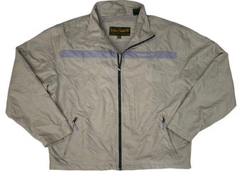 Vintage Y2K Timberland light beige waterproof lightweight windbreaker jacket XL