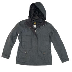 Vintage Y2K Jack Wolfskin Texapore grey waterproof ladies jacket size 16 large