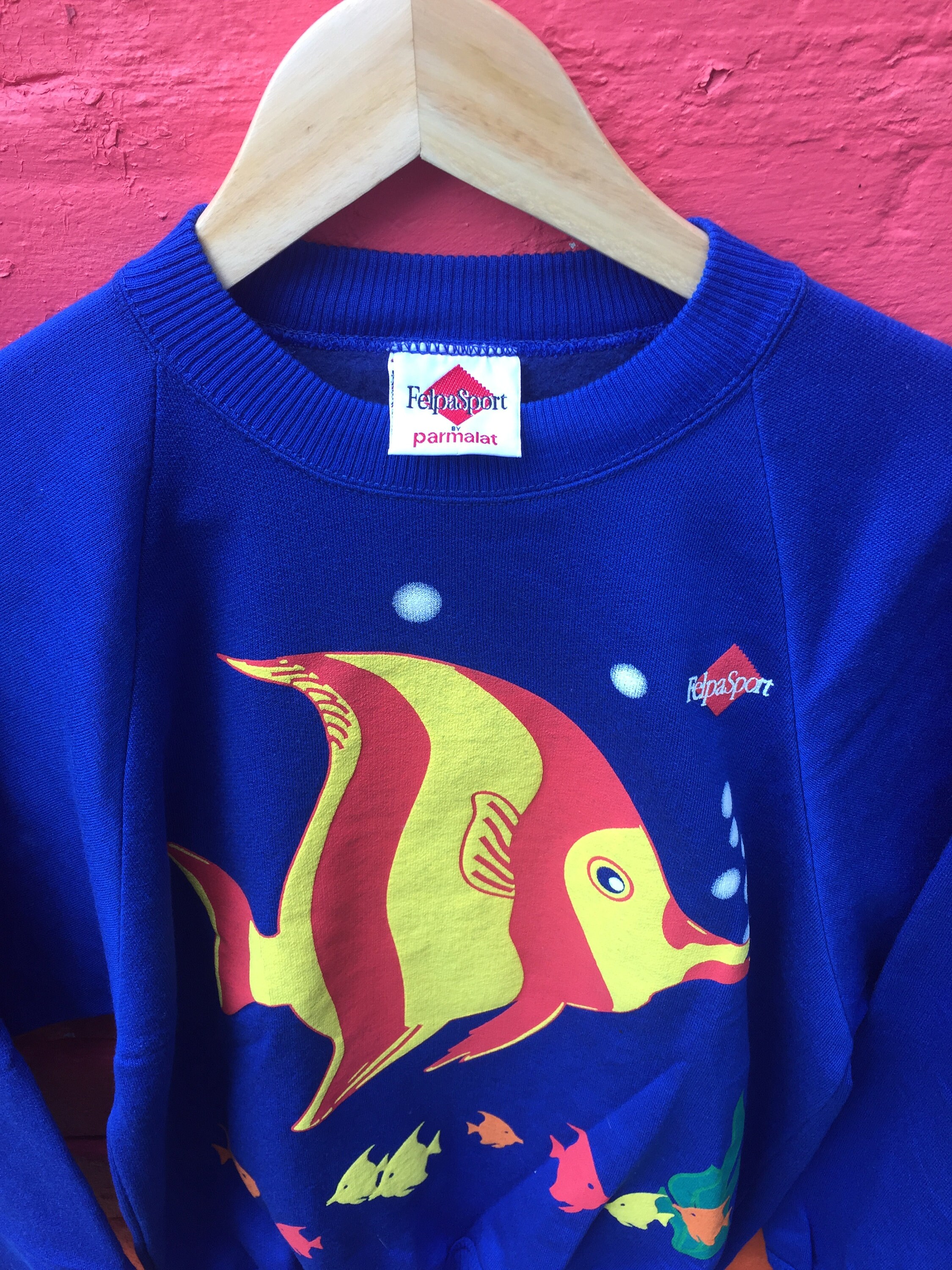 Claver Fish Sweater in Blue