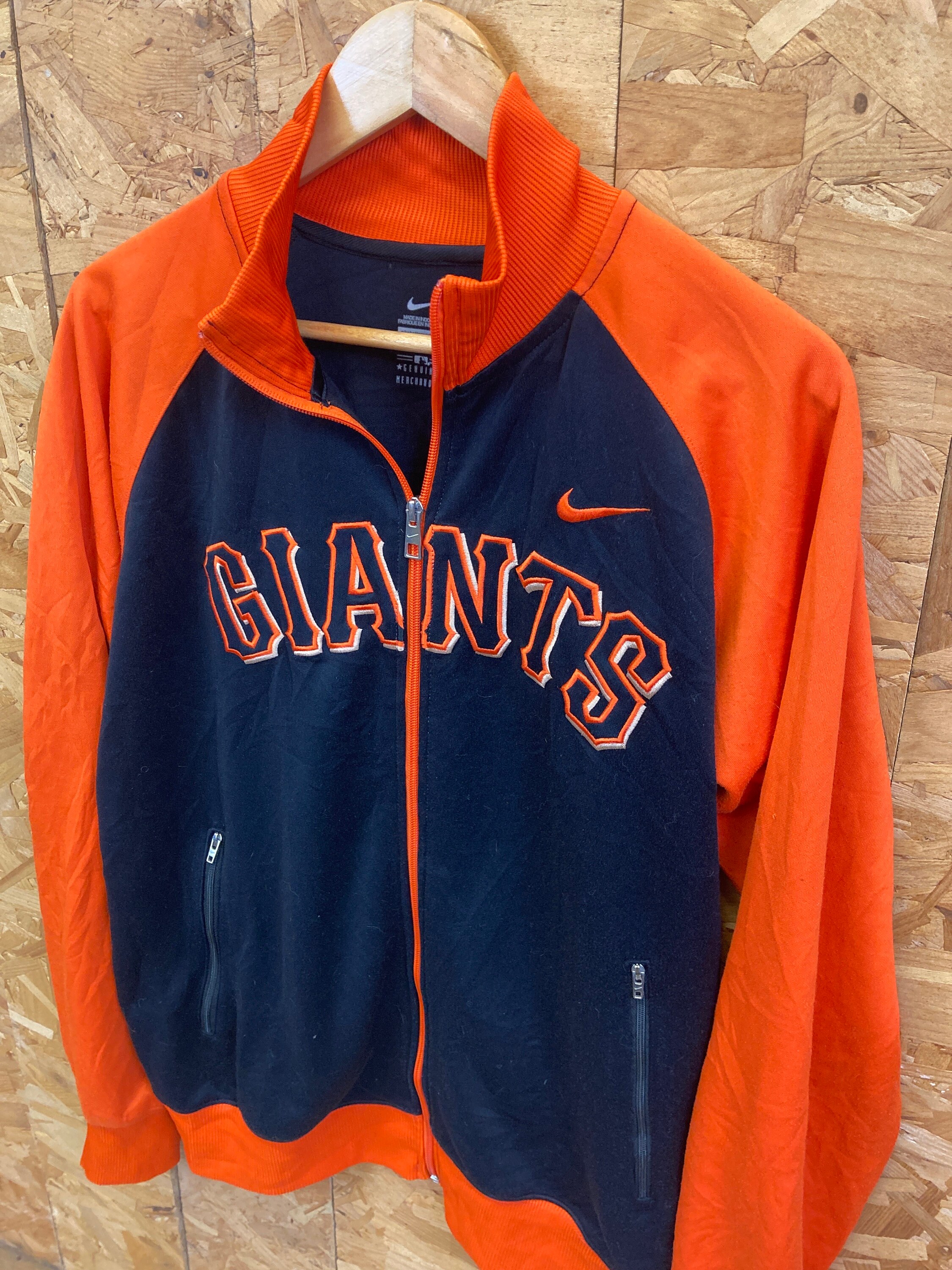 Nike SANFRANCISCO GIANTS トラックジャケット(未使用) Vintage Y2K Nike SF Giants Baseball Embroidered Spell Out