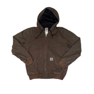 Carhartt アクティブジャケット j25 CHT ブラウン　XXL Vintage Carhartt J25 SDL Saddle Brown Hooded Jacket Size XXL | eBay