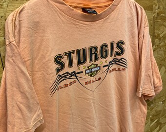 Vintage 90s Harley Davidson Sturgis Rally T-shirt, Distressed