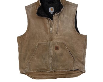 WORK KING 90s DUCK VEST vintage Vintage 1990s Tough Duck Quilted Work Vest ⁄ Vintage Workwear