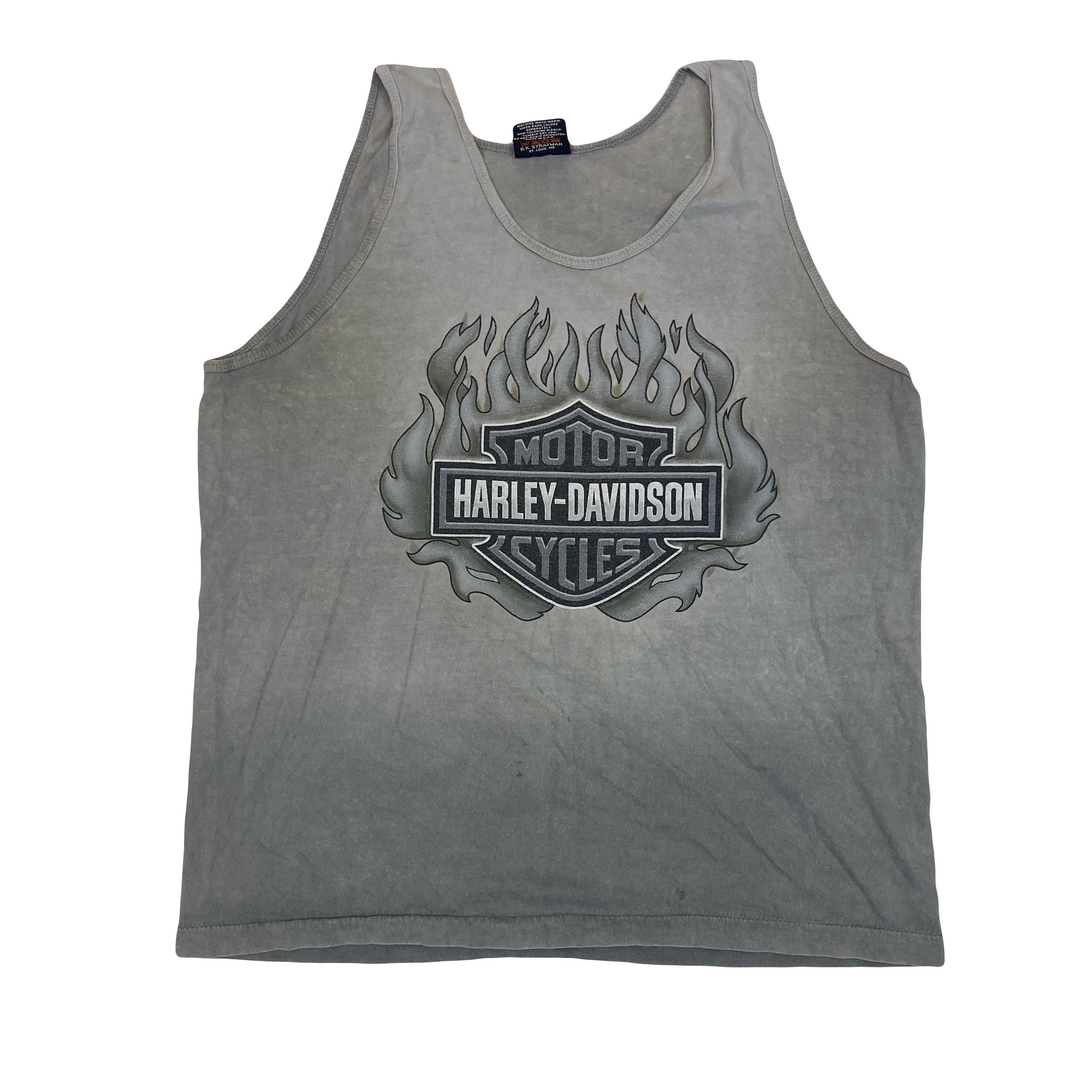 Vintage 90s Harley Davidson Jim's St Petersburg Beach Florida Grey