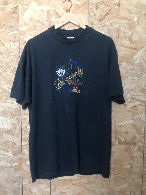 Vintage 90s Broadway, Times Square NY Embroidery Black USA Vintage 90s Broadway, Times Square NY Embroidery Black USA