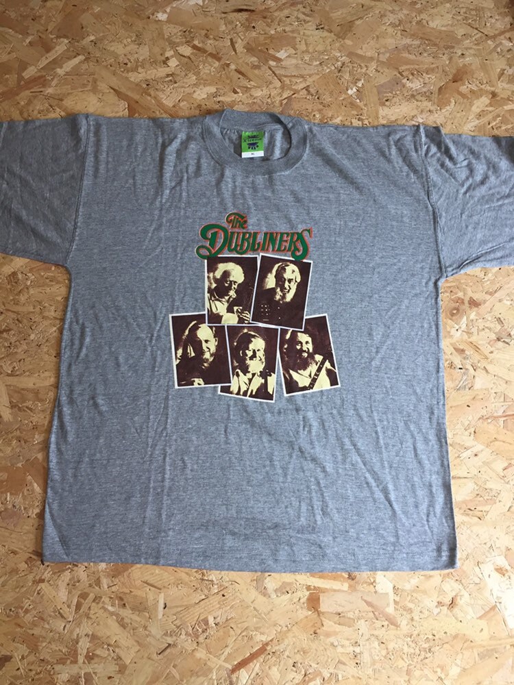 Image of Rare 1994 The Dubliners Full Circle World Tour Grey T Shirt Size 2xl Irish Band The Pogues Dropkicks