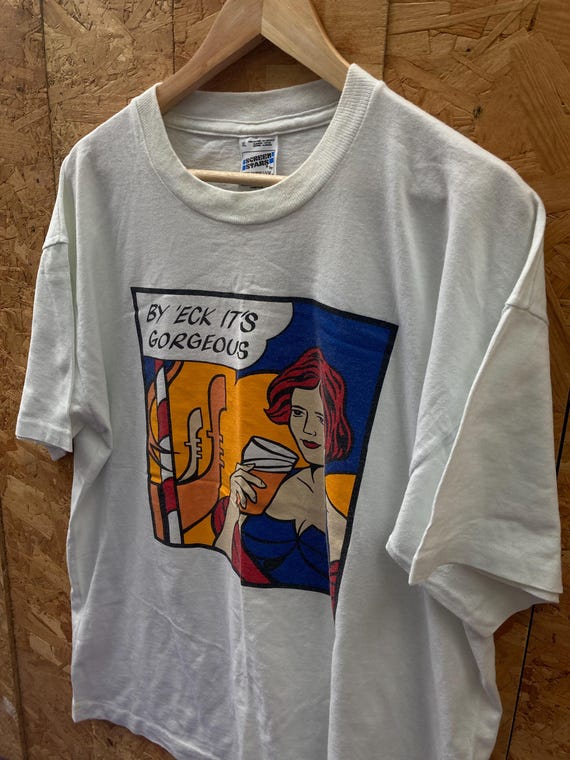 ‘90s Vintage Identity T-shirt Manchester Vintage 90s Boddingtons Bitter of Manchester Souvenir Single