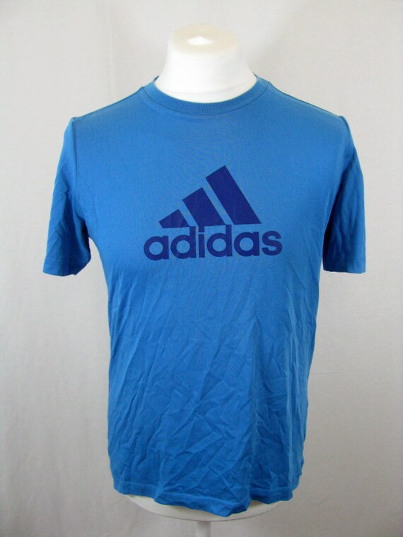 adidas retro t shirt blue