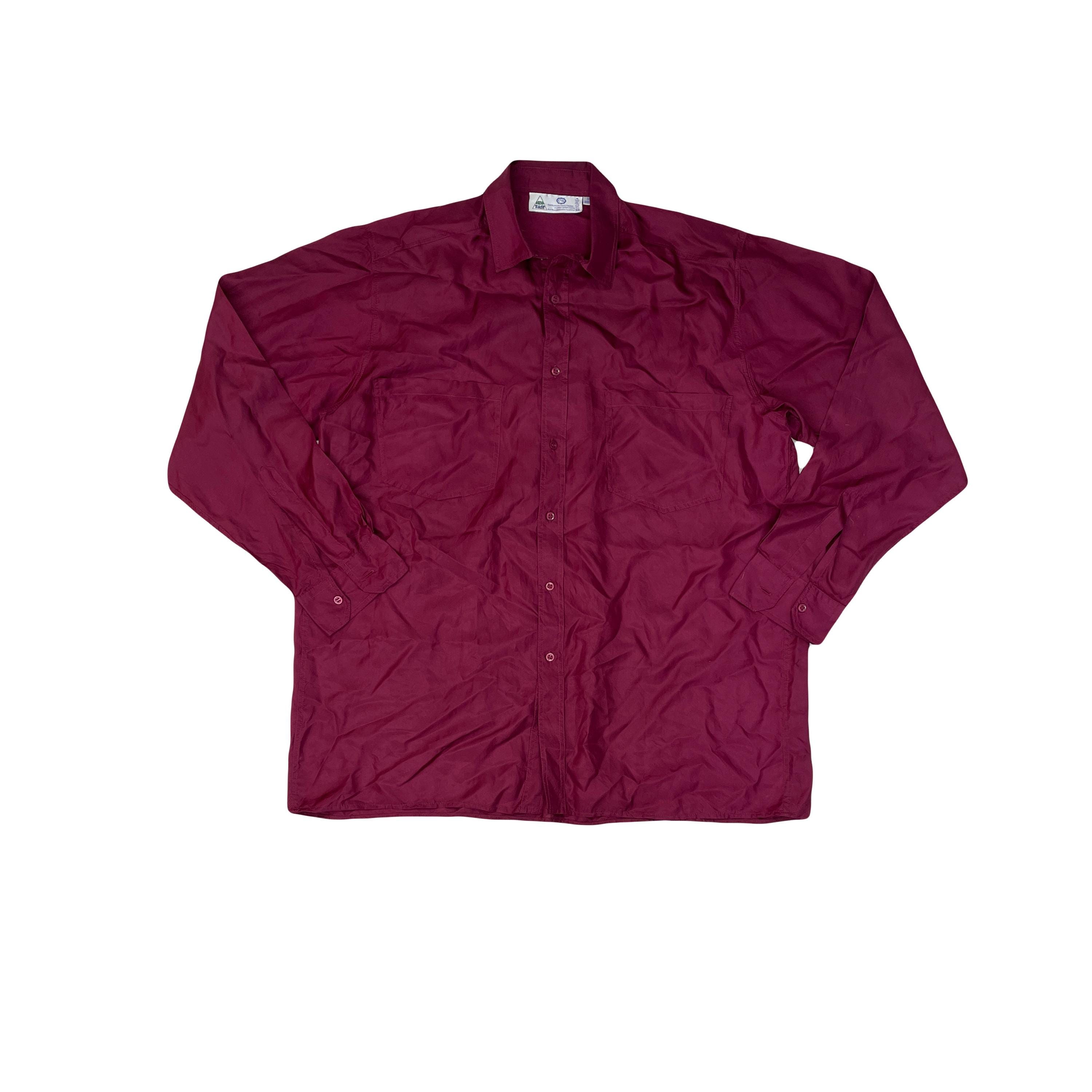 シャツ/ブラウス(長袖/七分) 90's Vintage suede shirt / Red 70年代 BOY SCOUTS OF AMERICA ボーイスカウト ウールシャツ メンズL