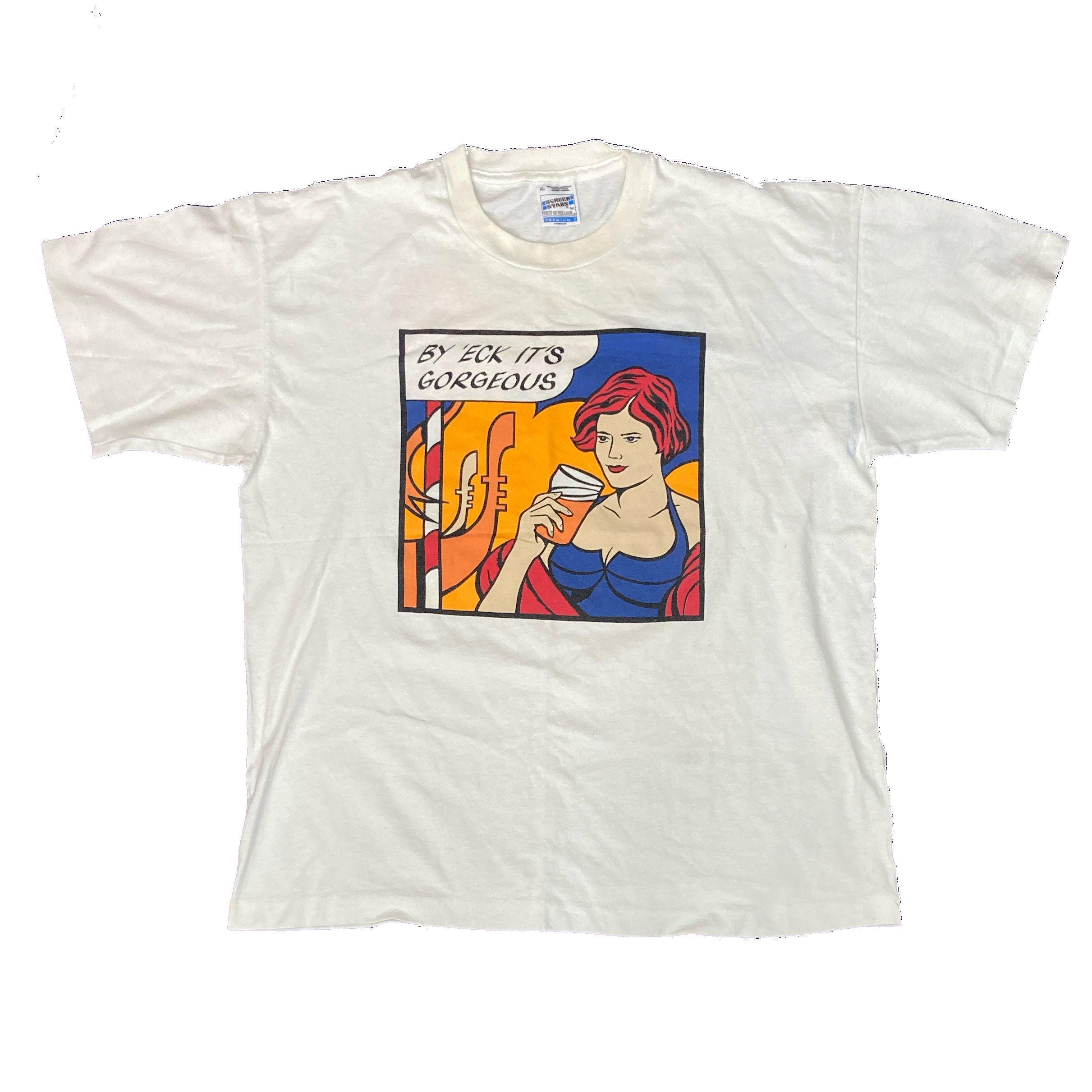 S Vtg 90s Identity On The Sixth Day God Created Manchester