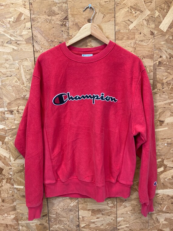 Vintage 90s Champion USA Reverse Weave Heavyweight Red