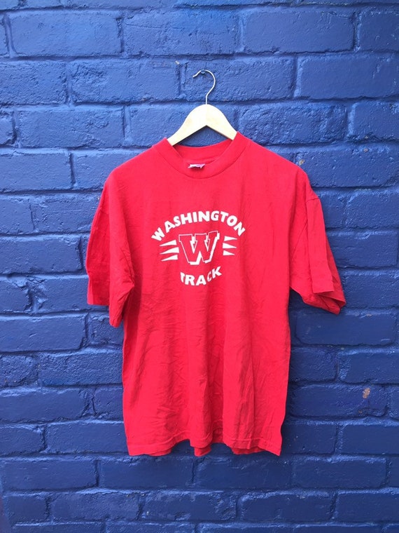 Vintage 80s Washington Track USA college varsity … - image 2