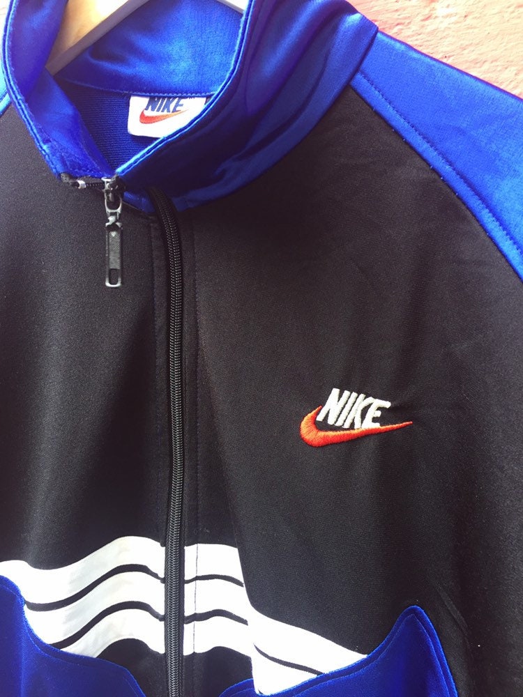 Rare Vintage 90s Nike Bootleg Navy Blue White Red Track Top - Etsy