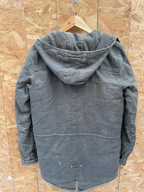 Vintage Carhartt WIP Clash Parker Men's Winter Parka Coat Dark