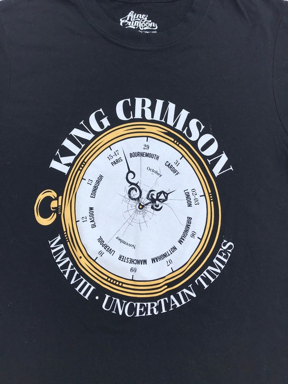 Vintage 00 King Crimson UK Tour Music Merch T Shirt Size Small