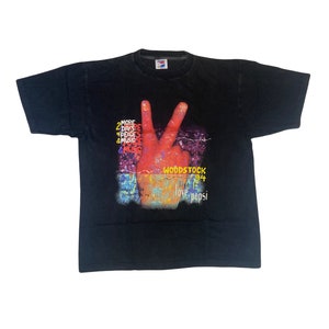 Vintage 1994 Woodstock authentic Pepsi festival souvenir t shirt size extra large