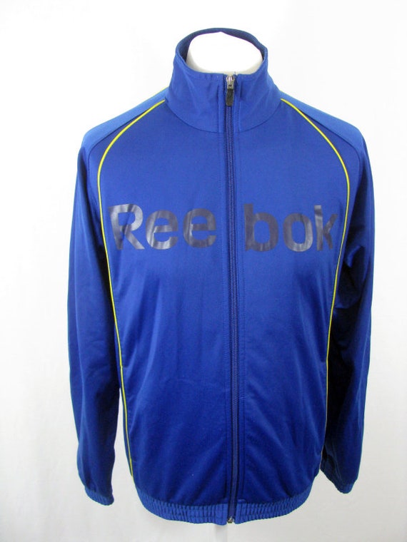 Reebok 90's Blue & Yellow Vintage Tracksuit Top Re