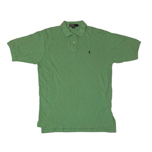 Vintage Y2K lime mint green polo shirt size large by Polo Ralph Lauren