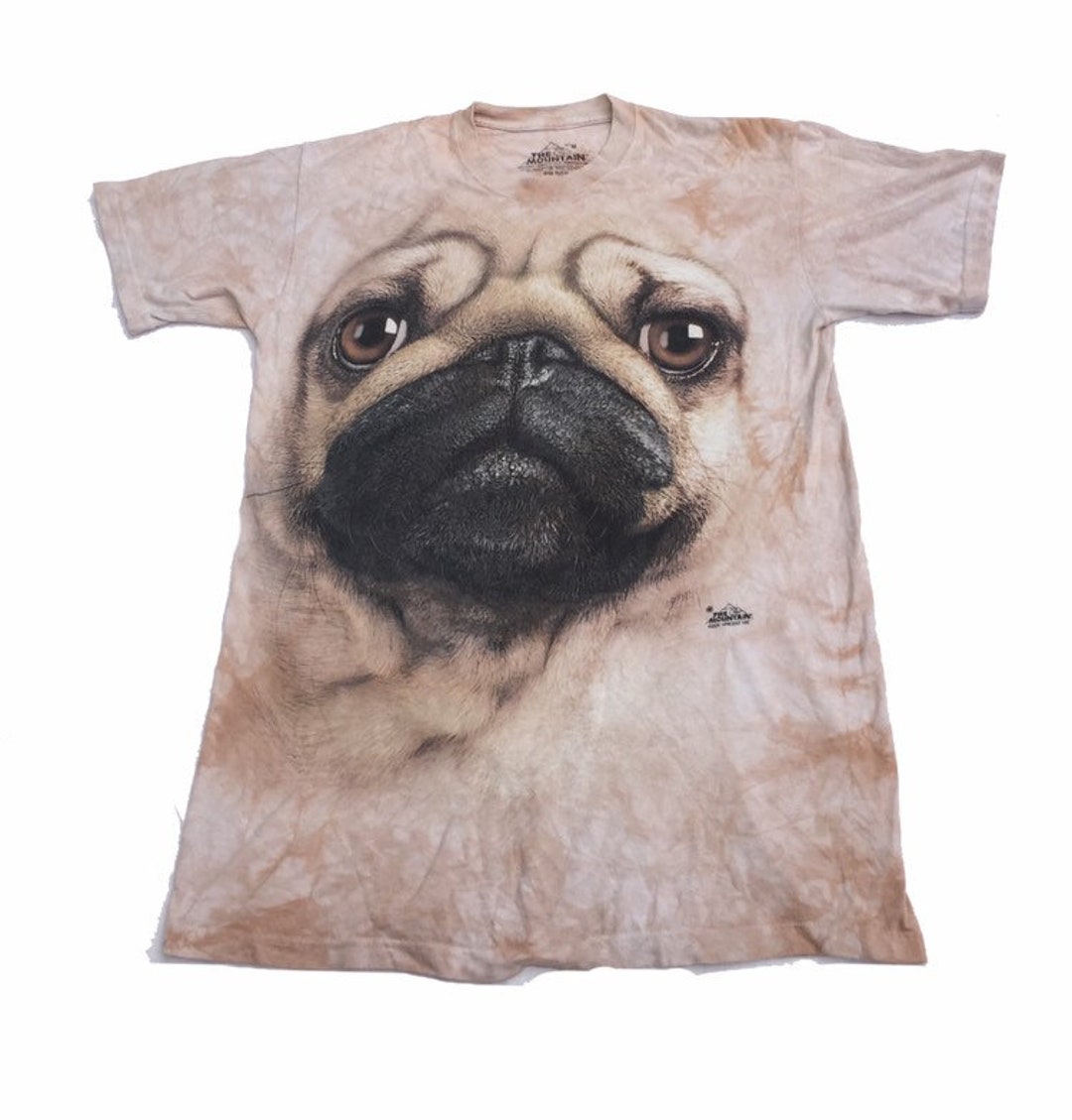 Vintage the Mountain Pug Dog Tie Dye T-shirt (size Medium) - Etsy