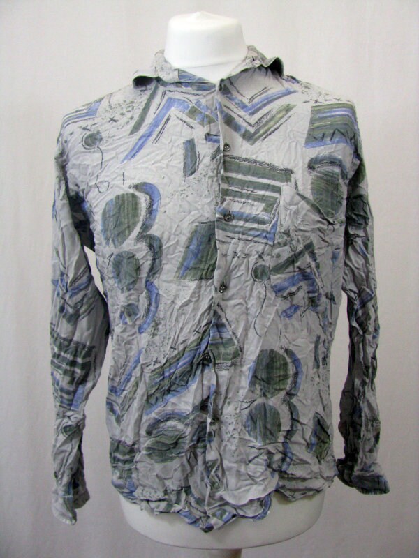 Image of Retro Abstract Pattern Pastel 80's 90's Shirt
