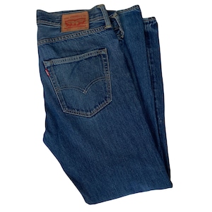 Vintage Y2K  Levis mid blue denim 501  mens jeans trousers W32  L30