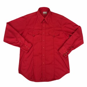 Red western deals shirt mens