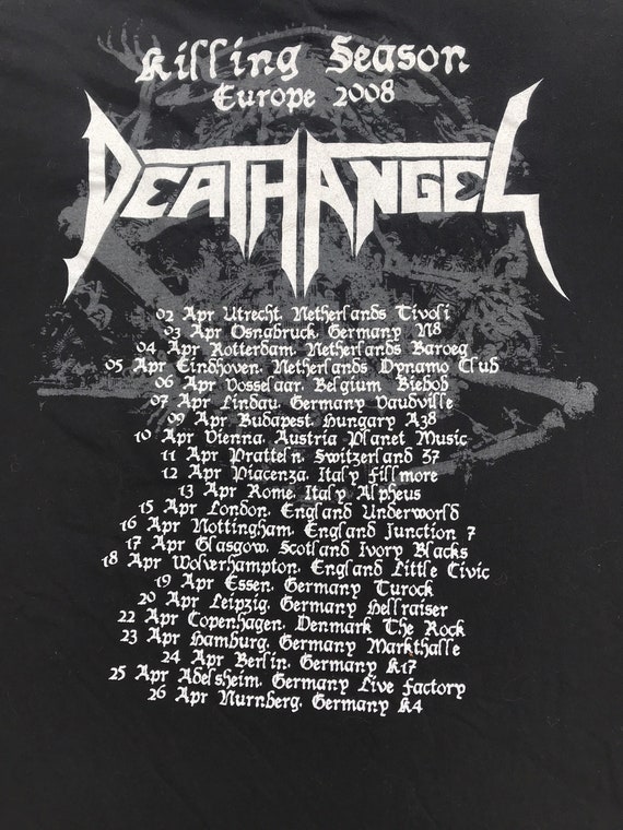 Vintage Death Angel killing season tour band merchandise t - Etsy 日本