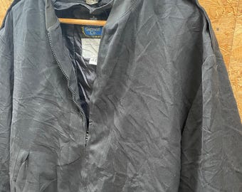 Vintage Neptune Garment Co. Men's Size 48 XL Black Bomber Jacket