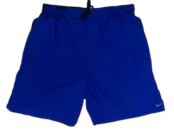 Bañador Nike azul marino vintage Y2K, talla grande