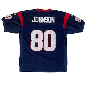 Vintage NFL jersey Andre Johnson #80 Texans t-shirt size 48 XXL by Reebok