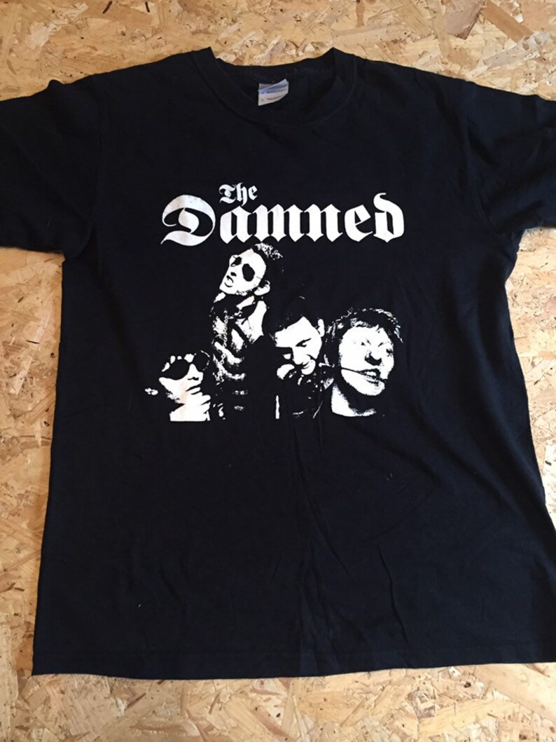 Vintage 90s punk gothic band t-shirt The Damned size small | Etsy