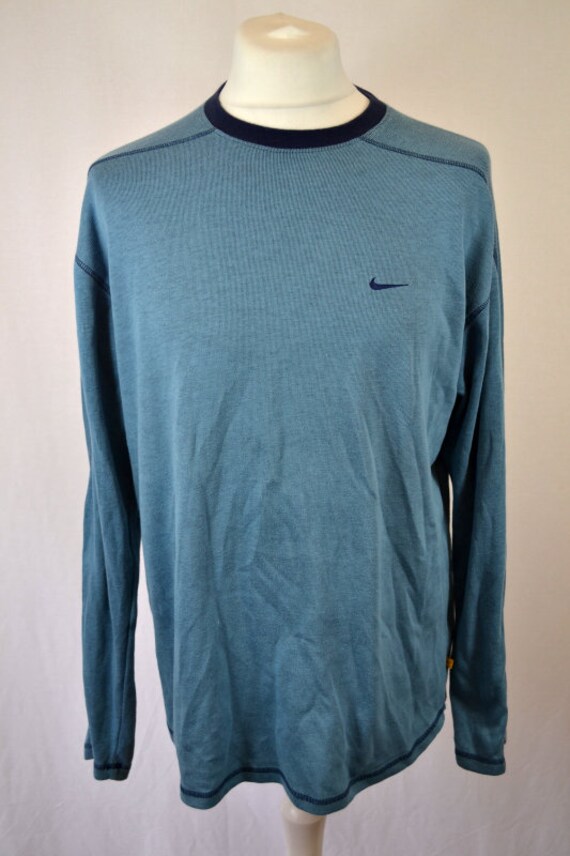 Nike Retro 90's Blue Sweater Vintage Top | Etsy