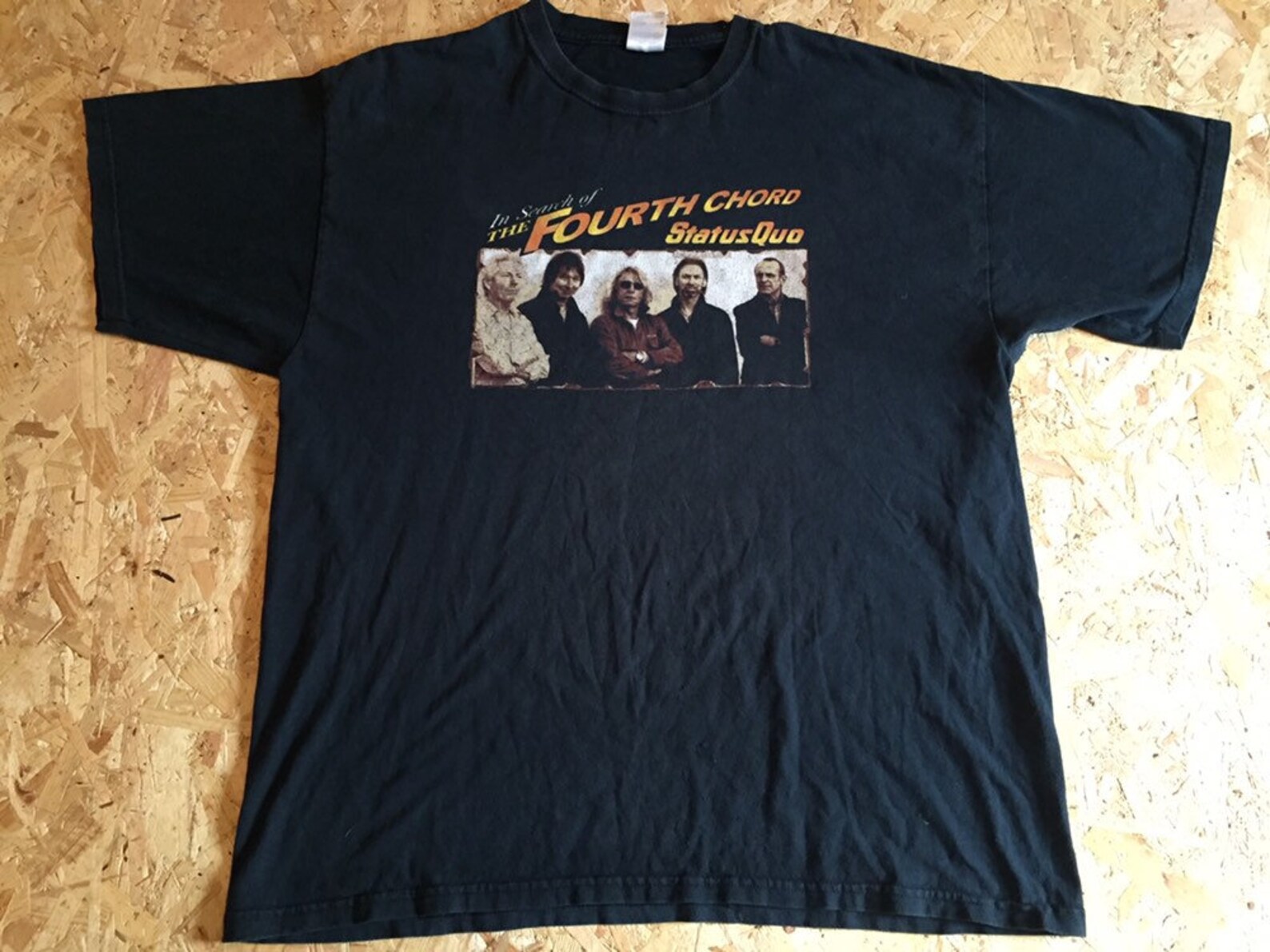 Vtg Band Merchandise Status Quo Tour T Shirt Vibtage Band Tee Etsy