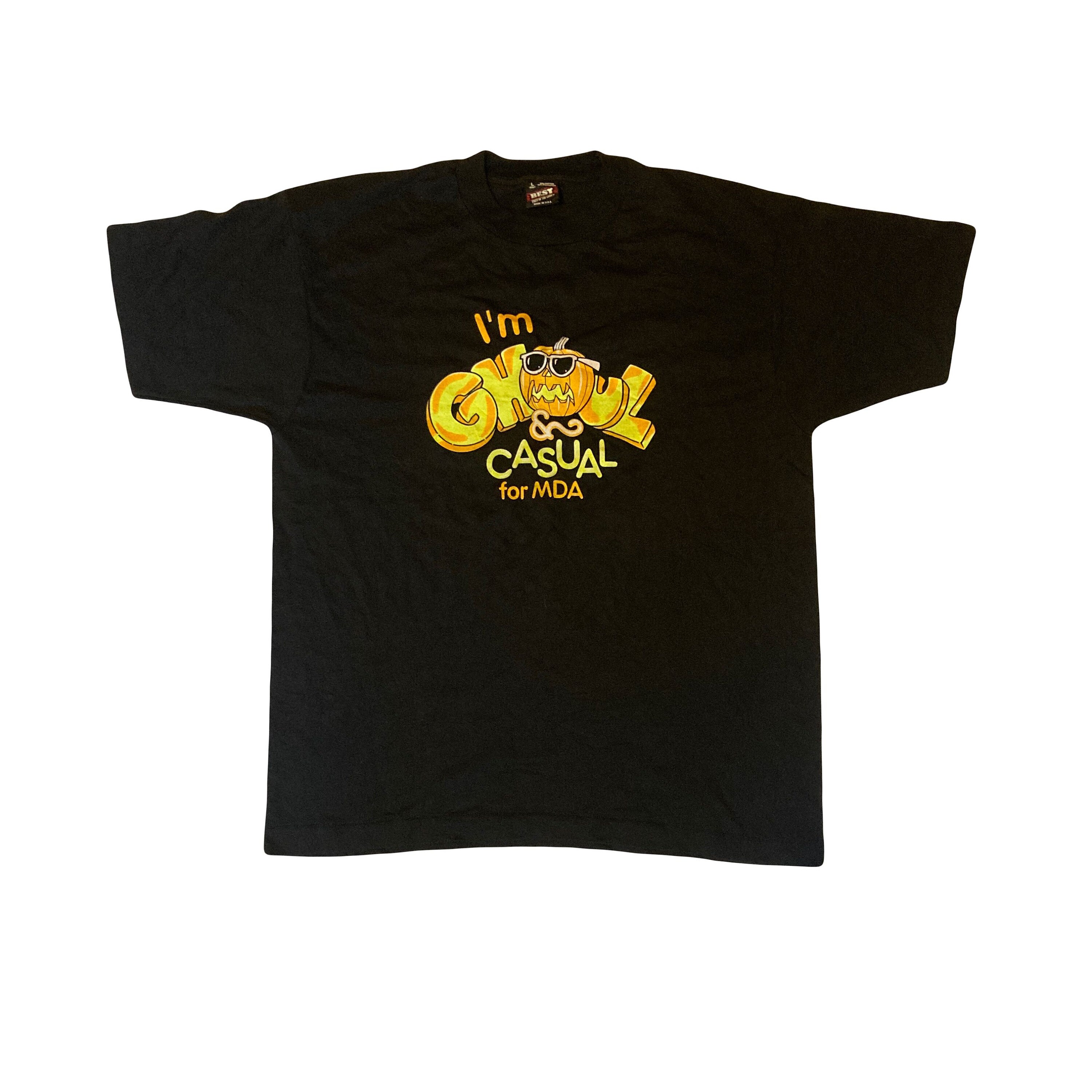 Vintage 90s Im ghoul & casual for MDA souvenir USA quirky funny single stitch t-shirt size large