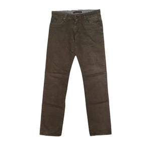 Vintage Y2K Trussardi Jeans Men&#39;s Size 34x34 Brown Straight Leg Trousers