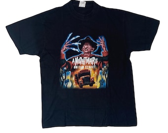 Vintage Freddie Krueger Horror T-Shirt Nightmare on Elm Street size medium by steadman