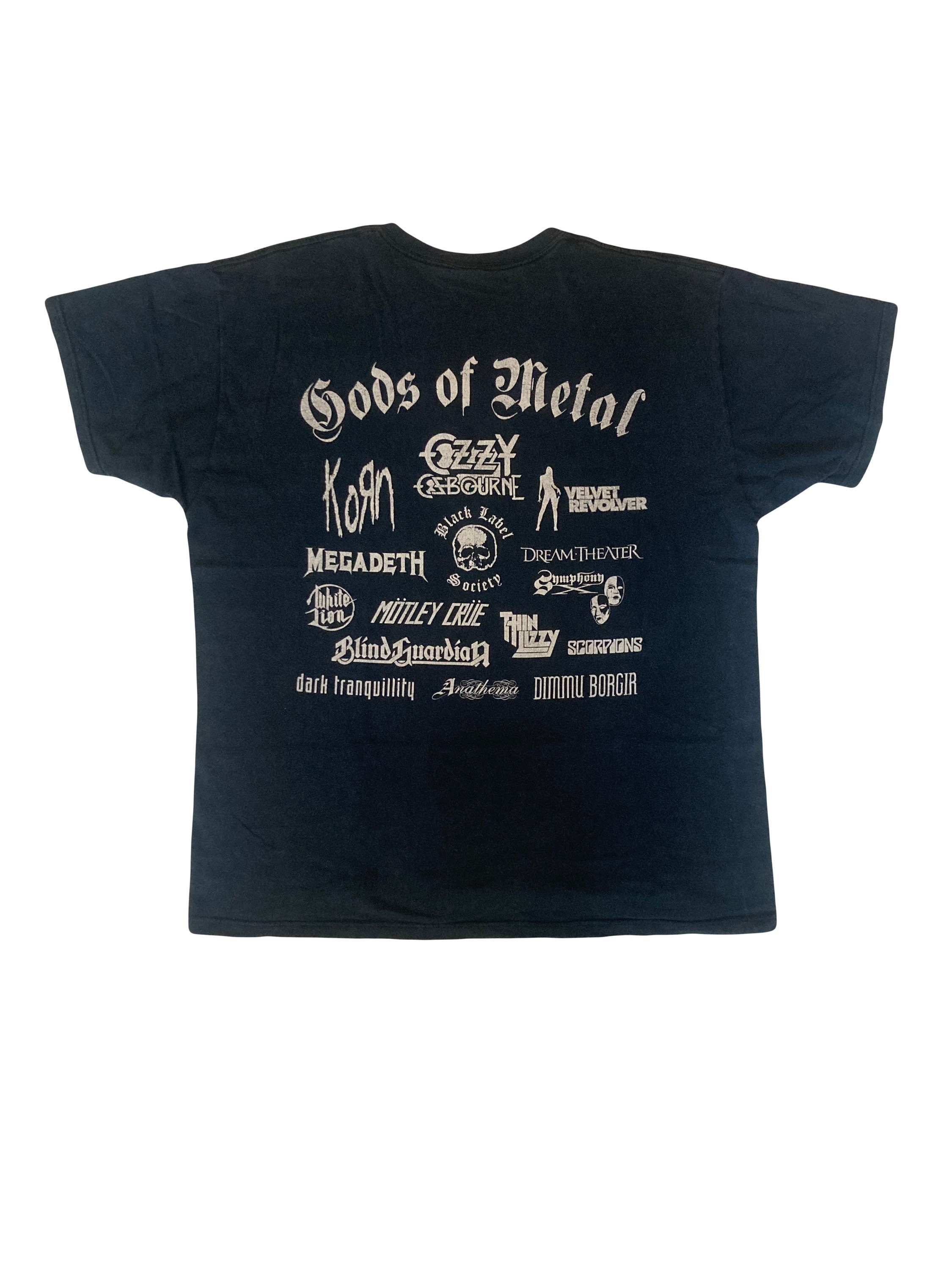 Very Rare Dimmu Borgir Eonian Shagrath Double-Sided T-Shirt Black