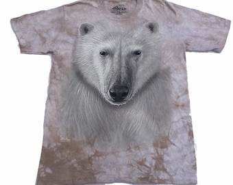 Vintage Polar Bear Tie Dye T-Shirt by The Mountain (Size Small)
