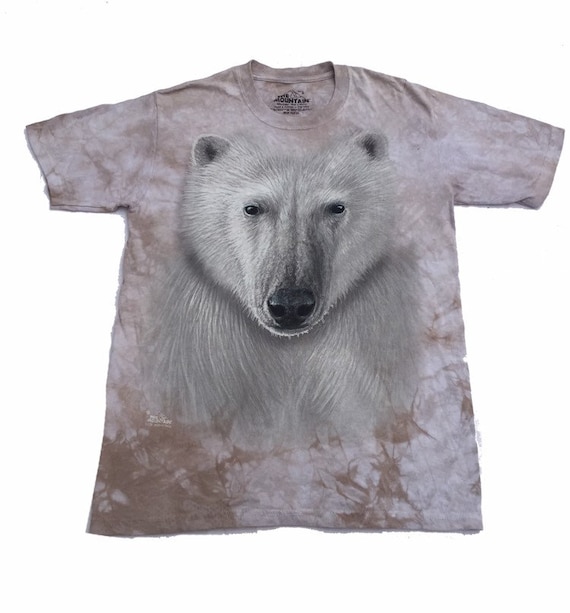 Vintage Polar Bear Tie Dye T-shirt by the Mountain (size Small) - Etsy
