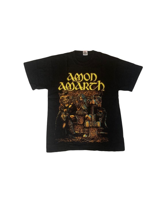 Buy Vintage 00s Amon Amarth Thor Band T Shirt Italian Metal Band