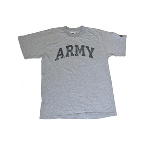 Vintage 80s USA army issue physical training heather grey t shirt size medium West Point academy AHG06